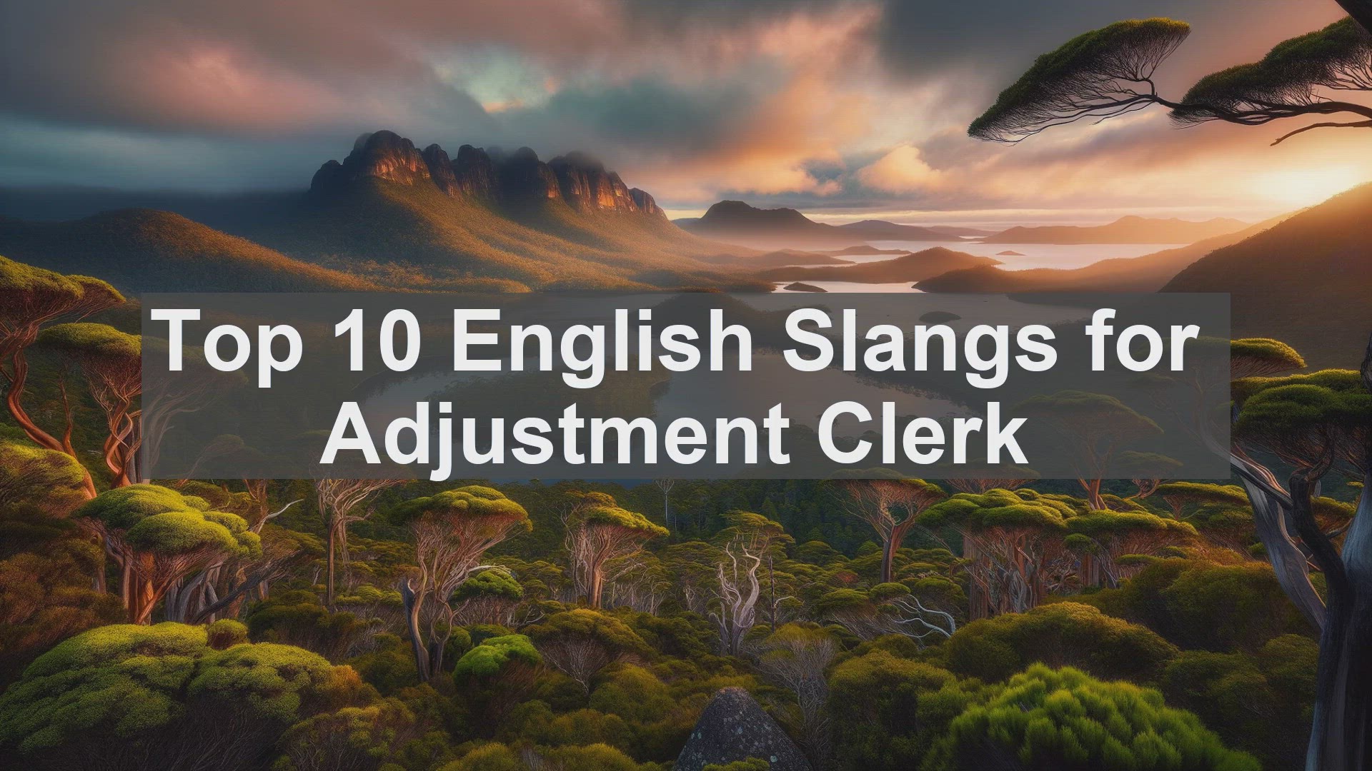 'Video thumbnail for Top 10 English Slangs for Adjustment Clerk'