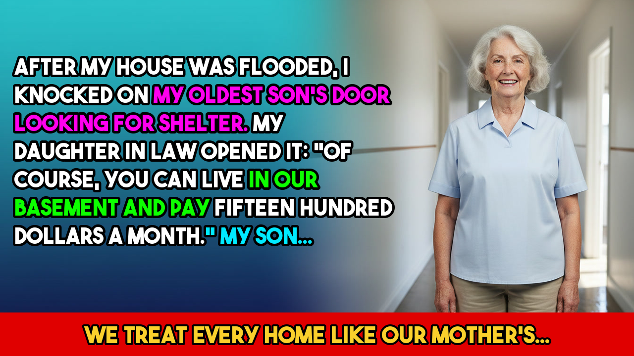 Video thumbnail for After my house was flooded, I knocked on my oldest son's door looking for shelter. My daughter-in-law opened it: "Of course, you can live in our basement..."