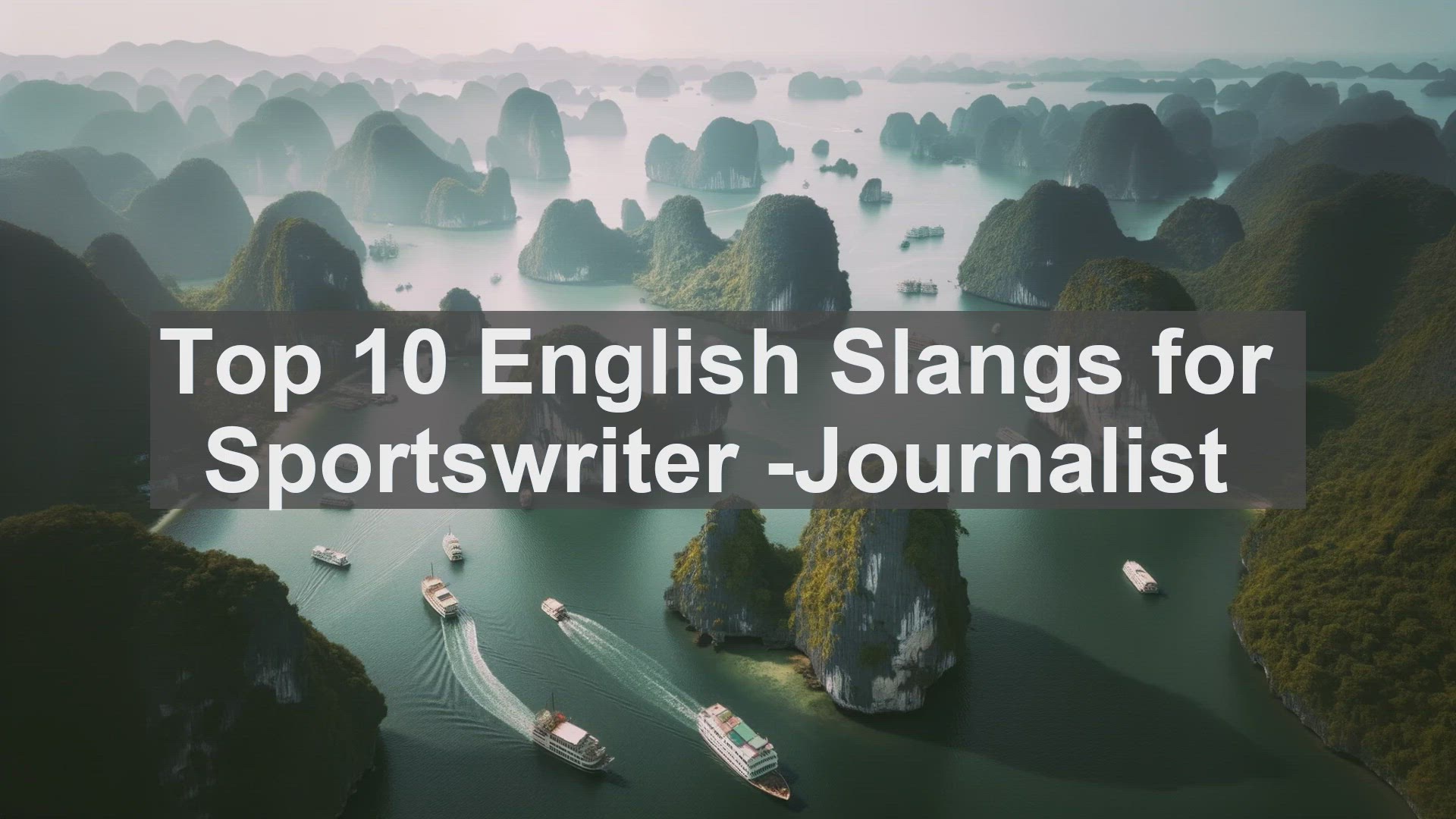 'Video thumbnail for Top 10 English Slangs for Sportswriter Journalist'