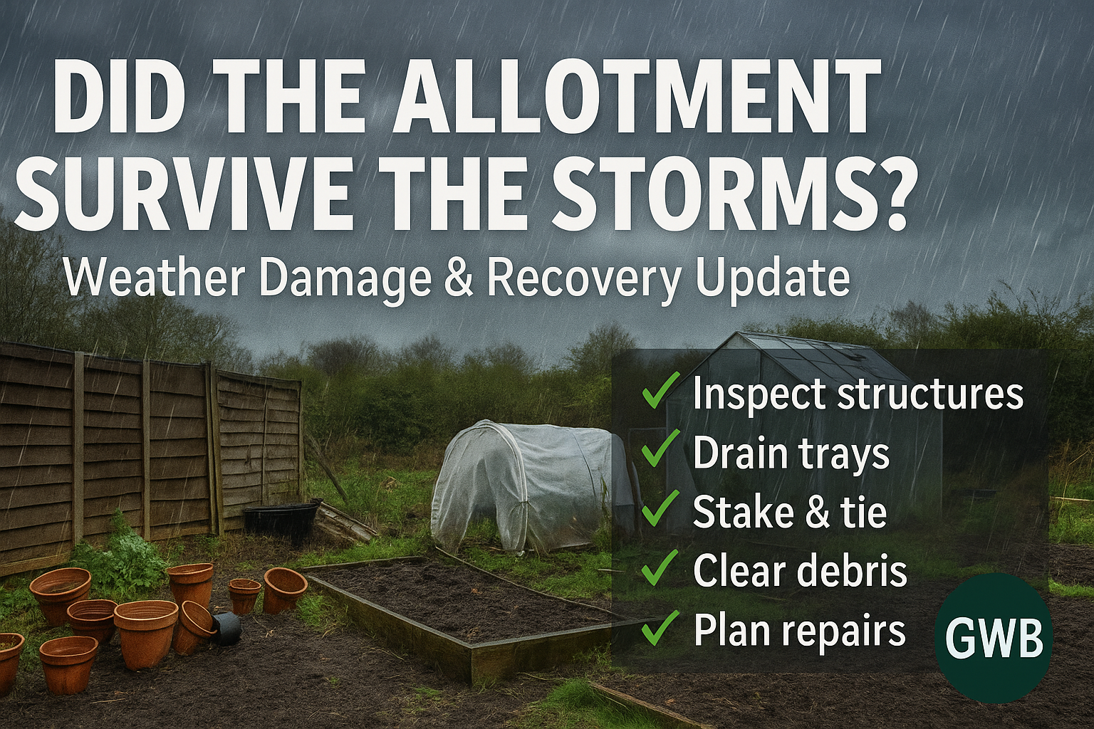 Video thumbnail for 🎥 ✅ Did the Allotment Survive the Storms? 🌪️🌱 | Weather Damage & Recovery Tips