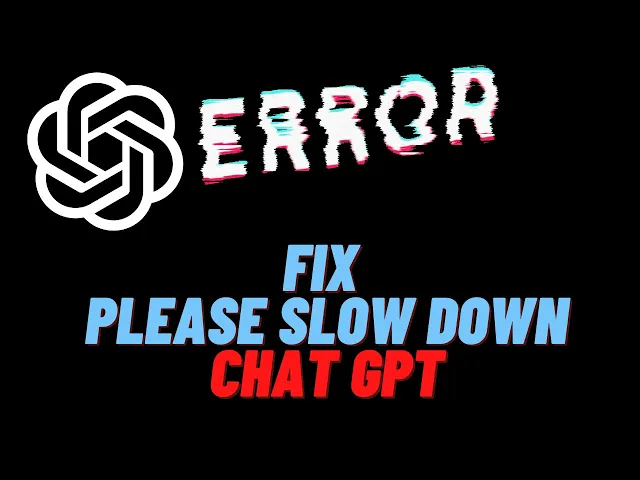 Video thumbnail for Chat GPT Too Many Request Please Slow Down FIX
