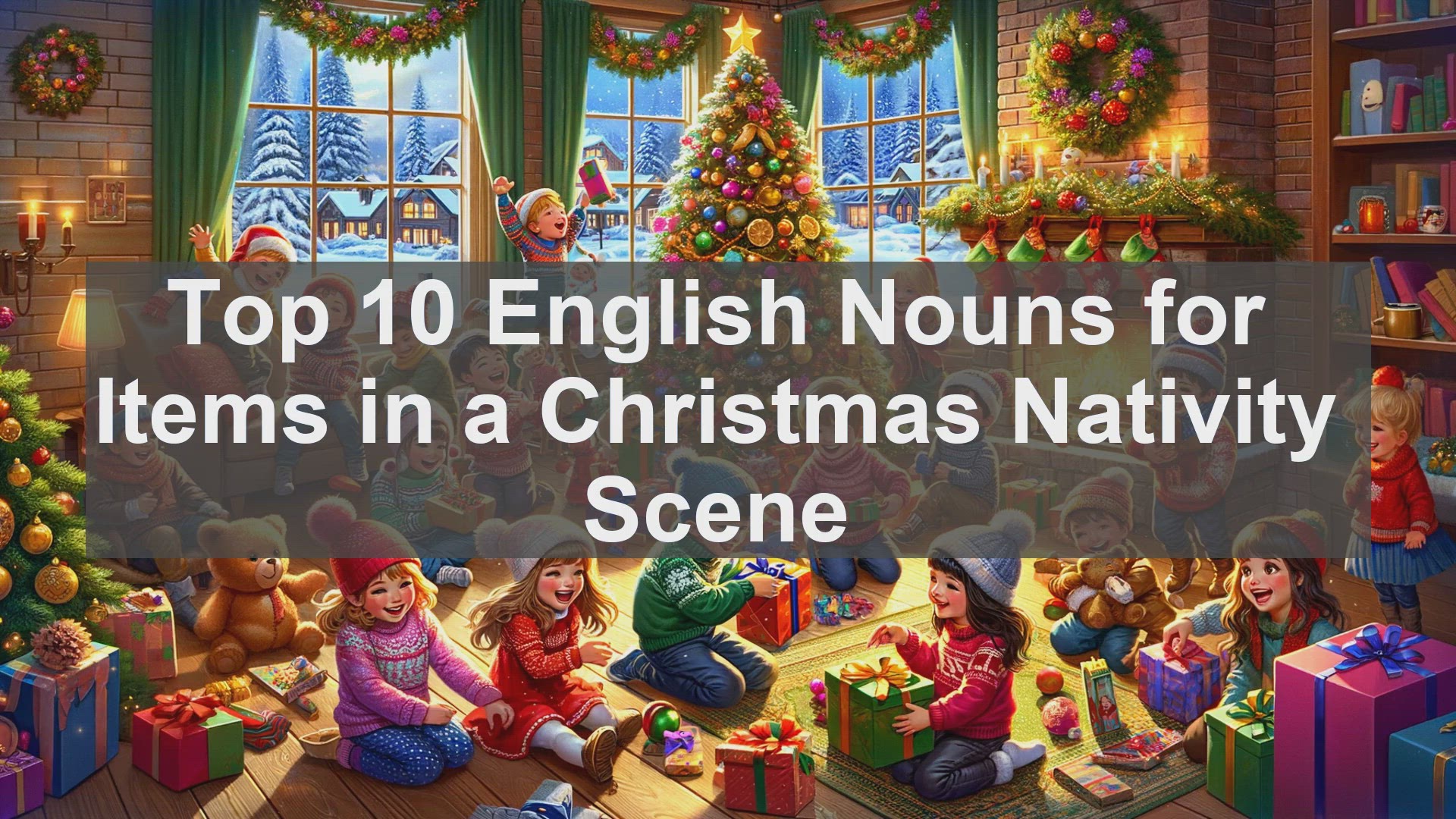 'Video thumbnail for Top 10 English Nouns for Items in a Christmas Nativity Scene'