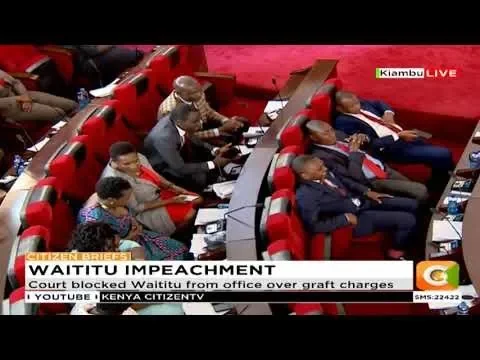 Video thumbnail for Kiambu Governor Ferdinand Waititu impeached!!!!