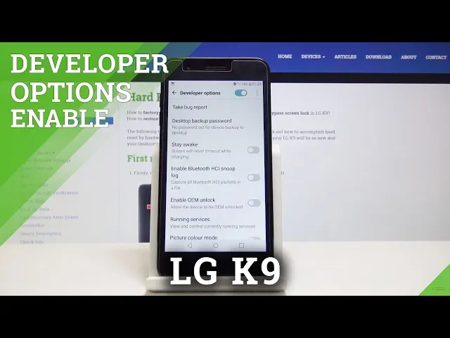 Video thumbnail for How to Activate Developer Options in LG K9 - Become a LG Developer