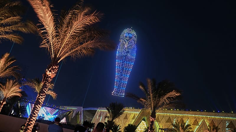 Video thumbnail for Egypt's immense new antiquities museum opens after two-decade build