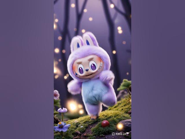 Video thumbnail for 高品质 图片中的小人 在快乐的跳舞 周围的萤火虫发出梦幻的光芒 画面唯美