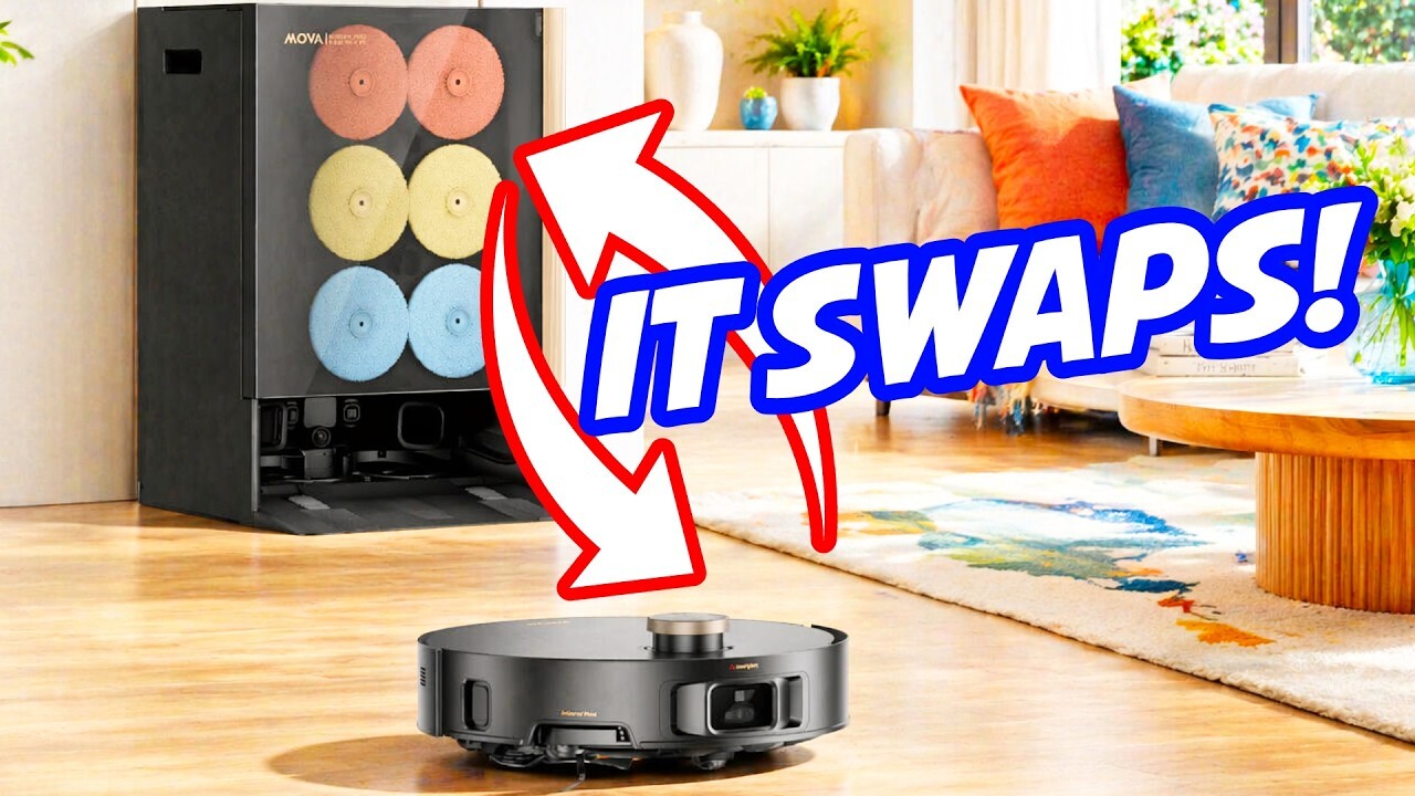 Video thumbnail for Auto mop swap! MOVA Mobius 60