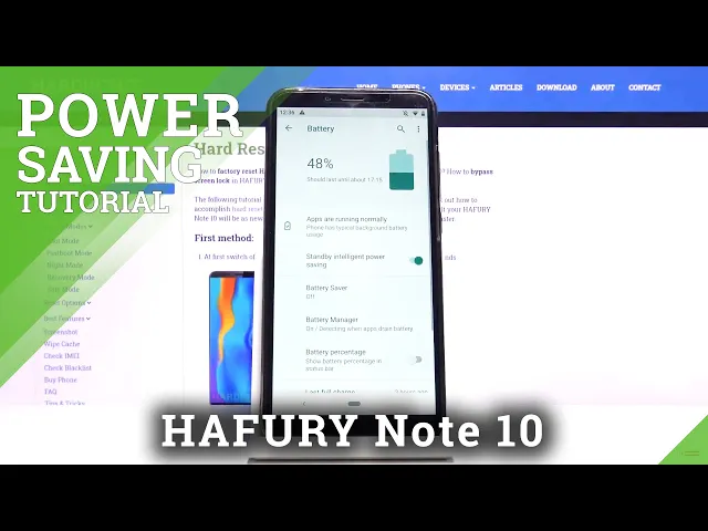 Video thumbnail for How to Enable Power Saving Mode in HAFURY Note 10 – Find Battery Saver Options
