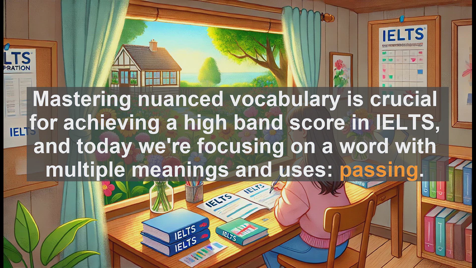 'Video thumbnail for 5000 Must Know IELTS 8.0 Vocabulary - IELTS Vocabulary: Understanding and Using 'Passing''