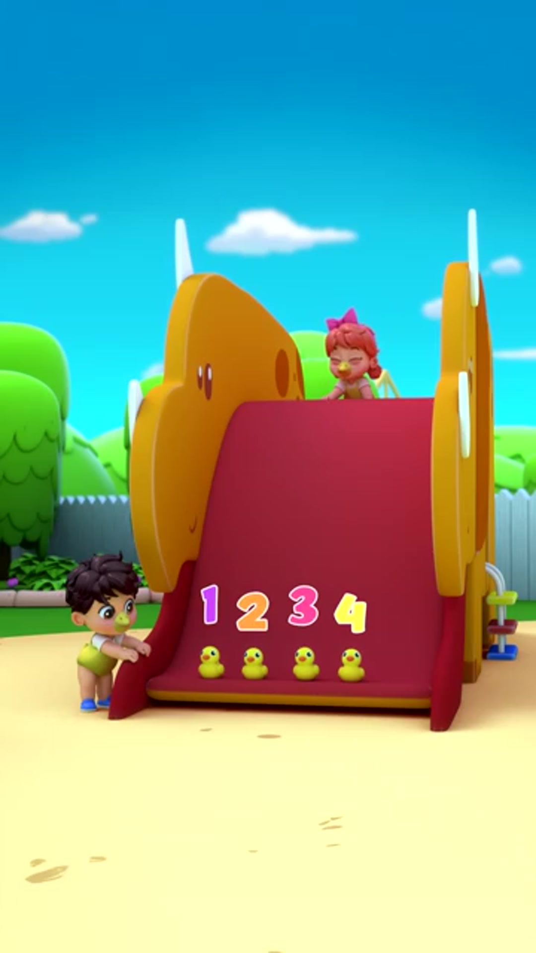 Video thumbnail for Five Little Ducks  Babies Learn to Count 1 #Short