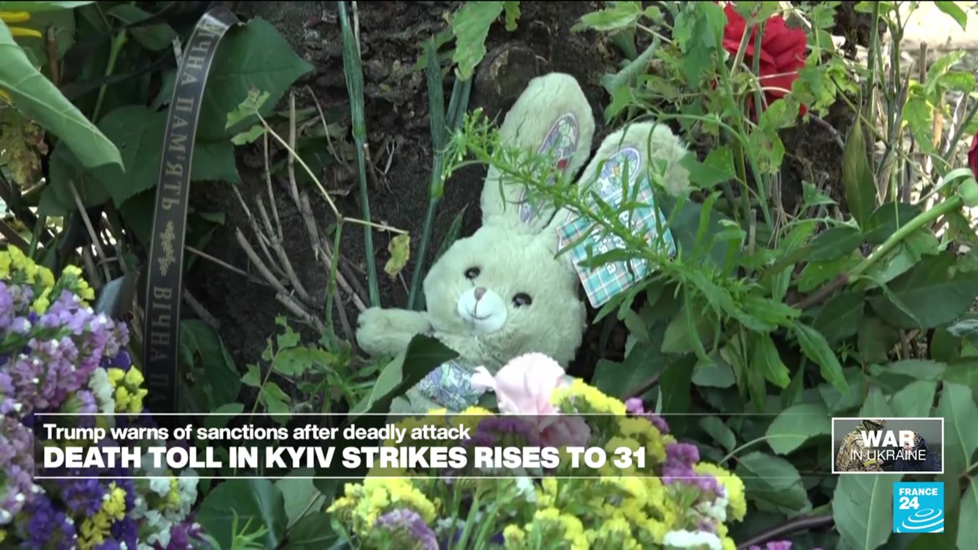 'Video thumbnail for War in Ukraine: Death toll in Kyiv strikes rises to 31'