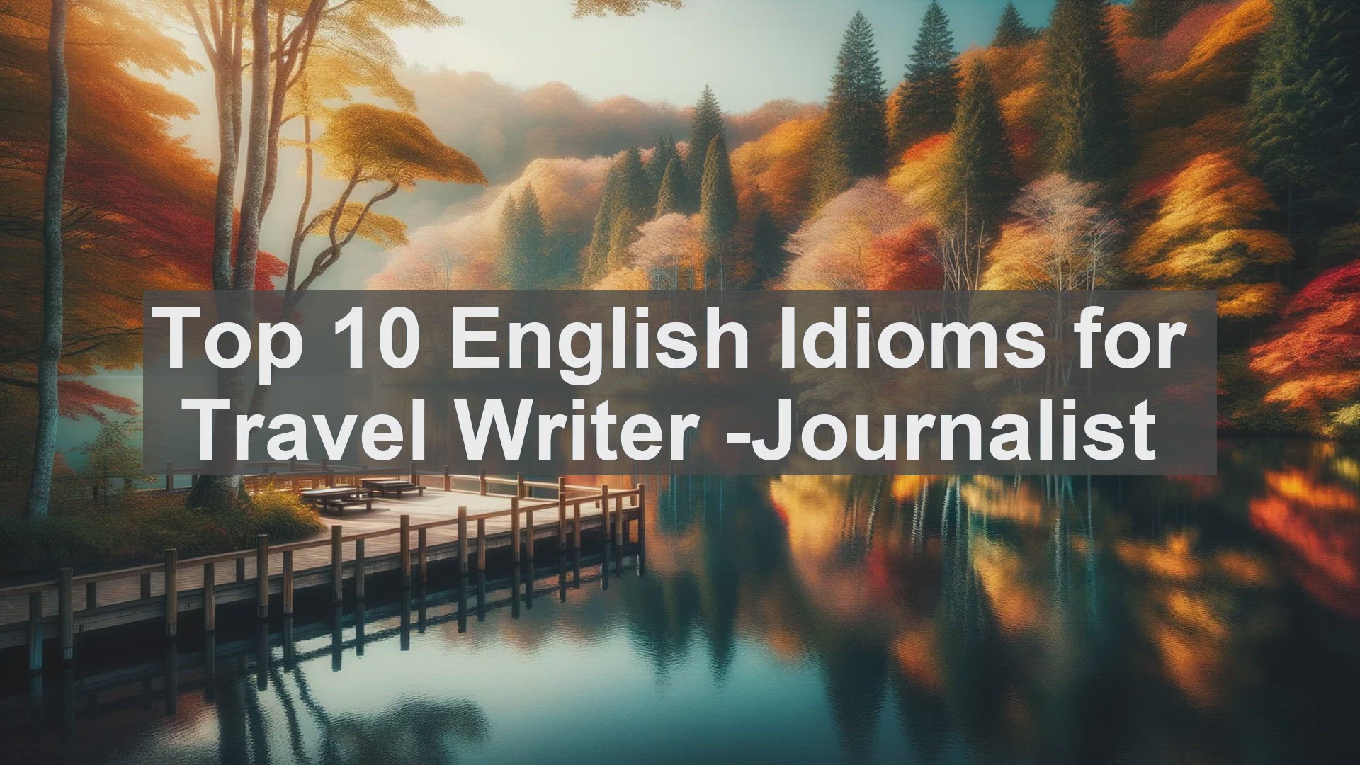 'Video thumbnail for Top 10 English Idioms for Travel Writer Journalist'