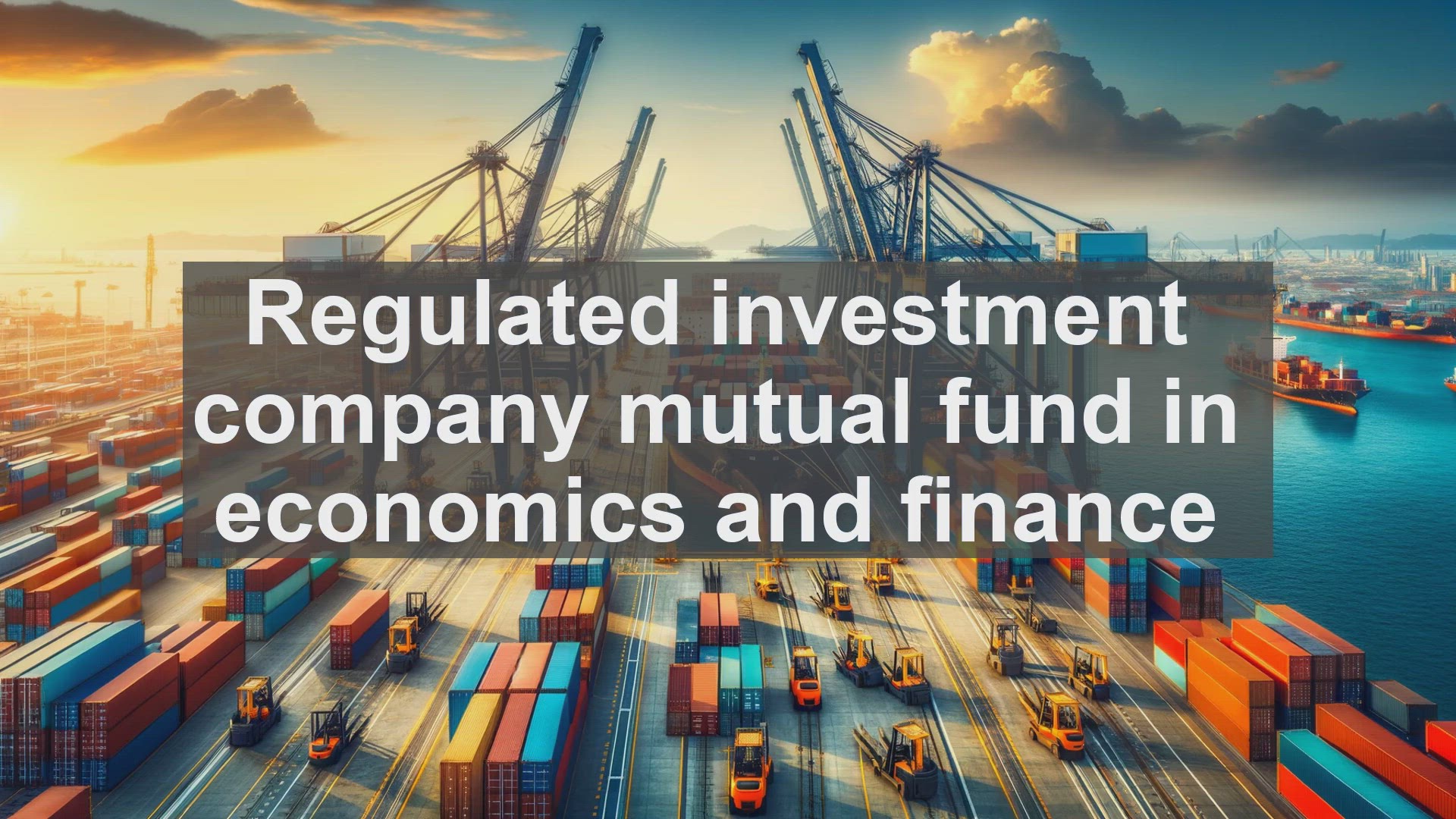 'Video thumbnail for Regulated investment company mutual fund in economics and finance'