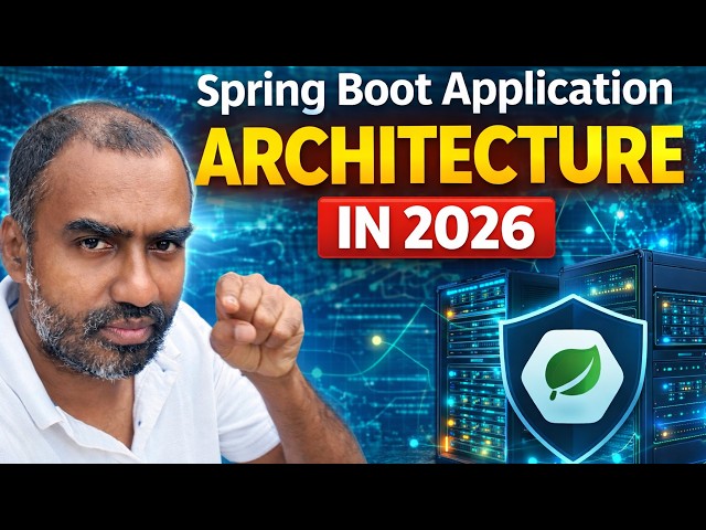 Video thumbnail for Spring Boot Application Architecture | Build a Clean Spring Boot Project Step by Step
