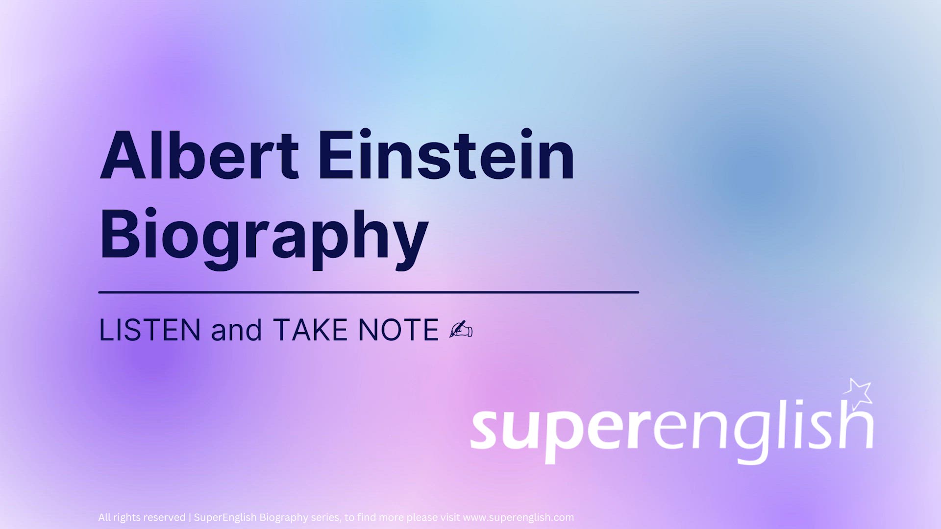 Video thumbnail for Abert Einstein Biography