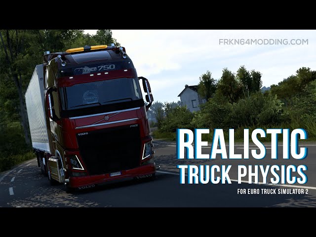 Video thumbnail for ETS 2 - Realistic Truck Physics Mod v9.0 - Comparison with Default Physics