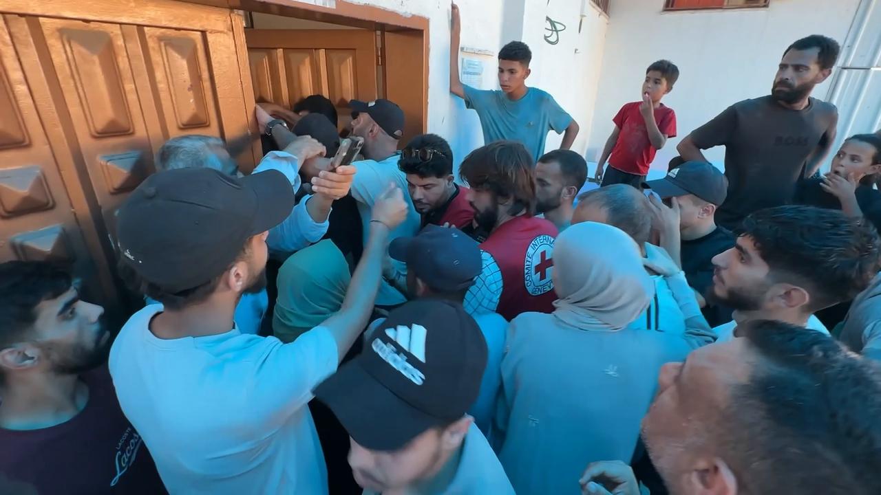 Video thumbnail for 12 Palestinians return to Gaza after release from Israeli detention.