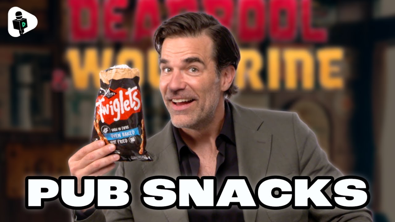 Video thumbnail for Deadpool & Wolverine's Rob Delaney Tries BRITISH Pub Snacks!