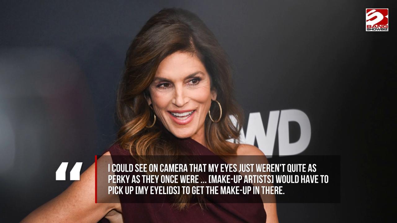 Video thumbnail for Cindy Crawford reveals her 10-year battle with drooping eyelids