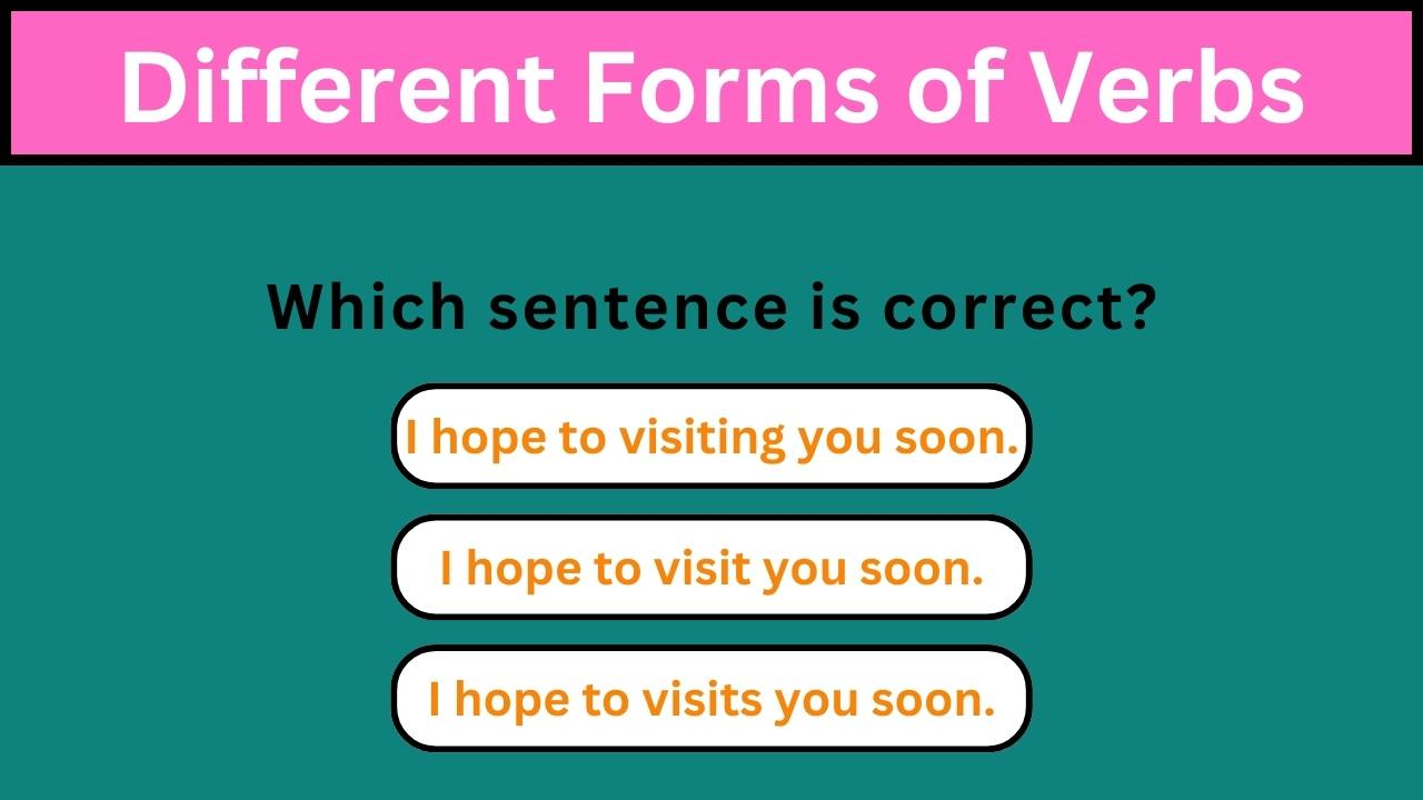 'Video thumbnail for English Grammar Practice || Different Forms of Verbs Part 7 || English Grammar Test'
