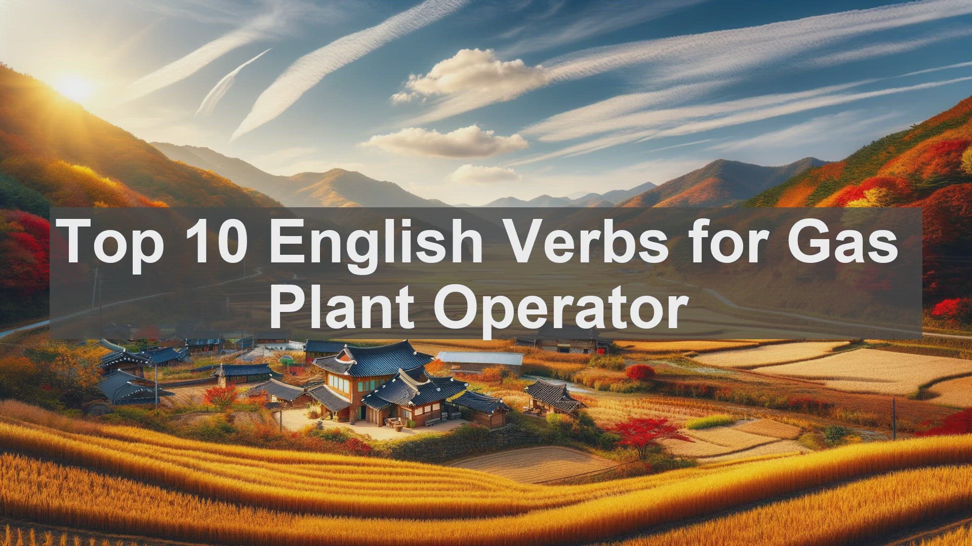 'Video thumbnail for Top 10 English Verbs for Gas Plant Operator'