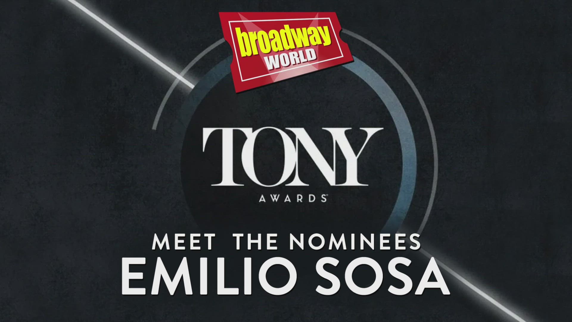 Video thumbnail for Meet the 2022 Tony Nominees: TROUBLE IN MIND's Emilio Sosa