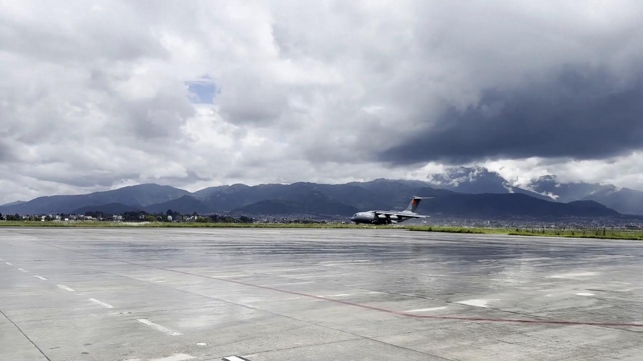 Video thumbnail for Nepal: China's 3rd batch of emergency relief supplies arrives in mudslide-hit Nepal.