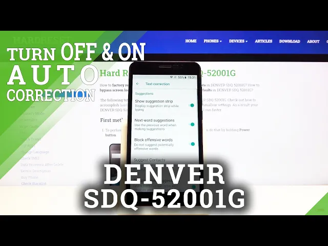 Video thumbnail for How to Open All Text Correction Features on DENVER SDQ-52001G – Keyboard Managing