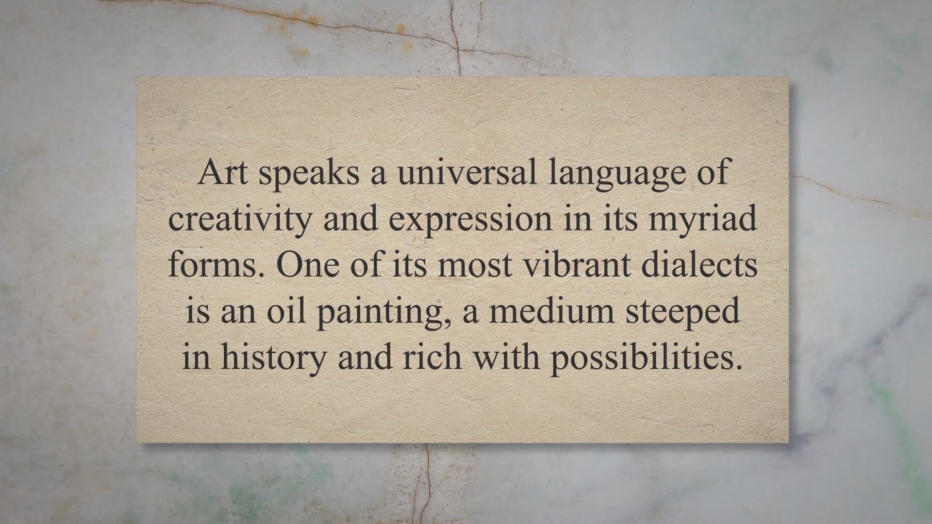 'Video thumbnail for The First Brush Stroke: A Beginner’s Guide To Oil Painting'