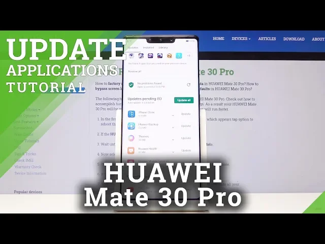 Video thumbnail for How to Update Apps in HUAWEI Mate 30 Pro - Install Latest App Version