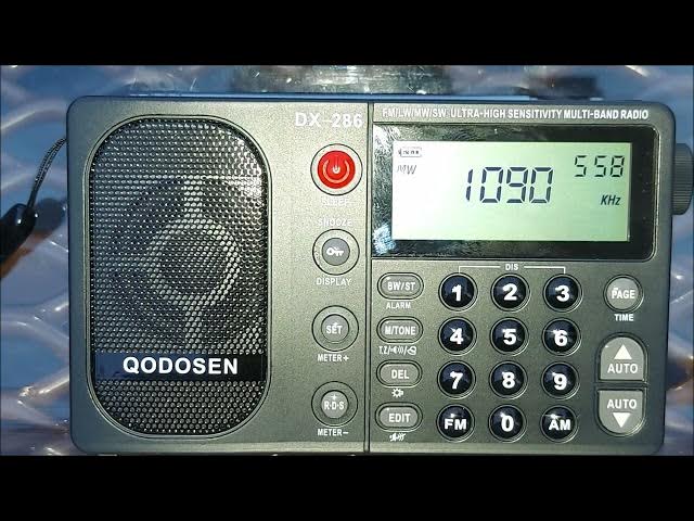 Video thumbnail for Qodosen DX-286 FM Stereo/LW/MW/SW Portable Radio - AM Radio Band Scan from Chantilly Virginia