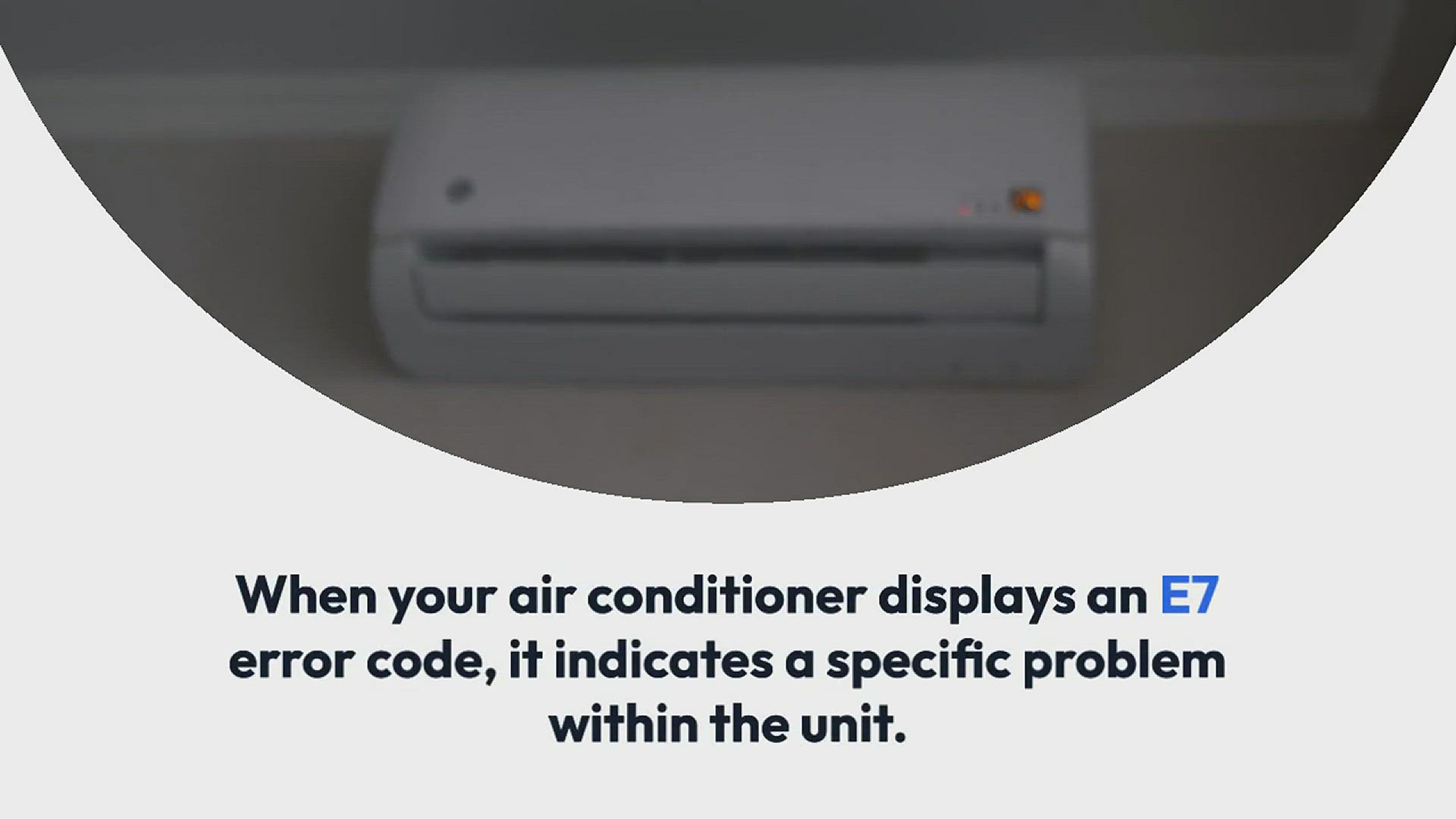 Video thumbnail for How To Fix E7 Error On Air Conditioner)