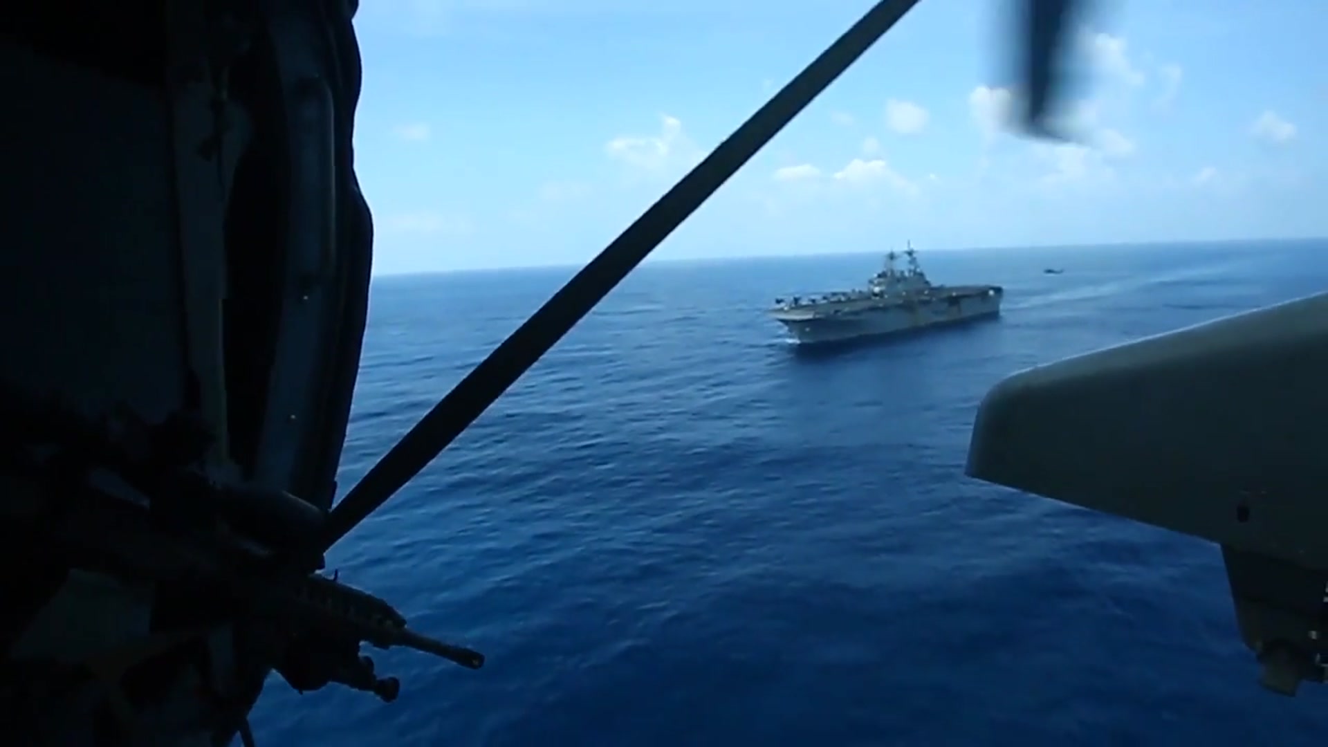 'Video thumbnail for Shipboard Security & Marksmanship Training Aboard USS Wasp'