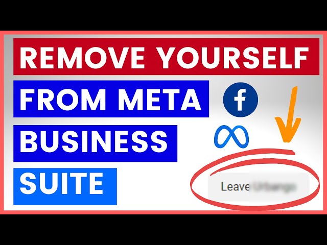 Video thumbnail for How To Remove Myself From Facebook Business Manager? [in 2025] (Facebook Business Suite)