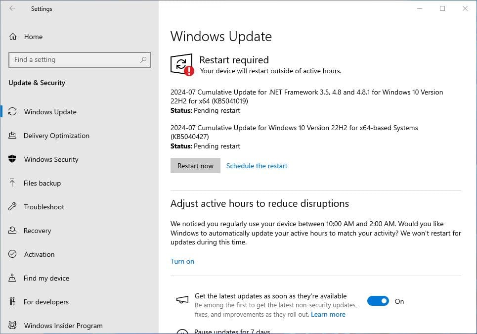 'Video thumbnail for Windows 10 KB5040427 July 2024 Patch Tuesday Update Download'