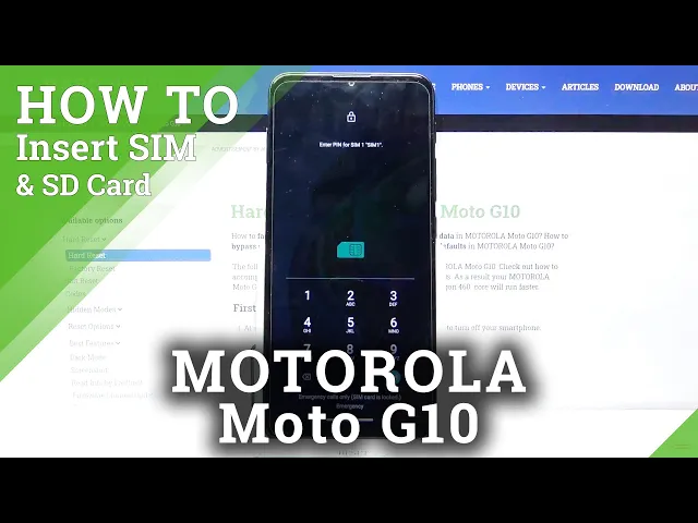 Video thumbnail for How to Insert Nano SIM & Micro SD Card in MOTOROLA Moto G10 – Network Connection & External Storage