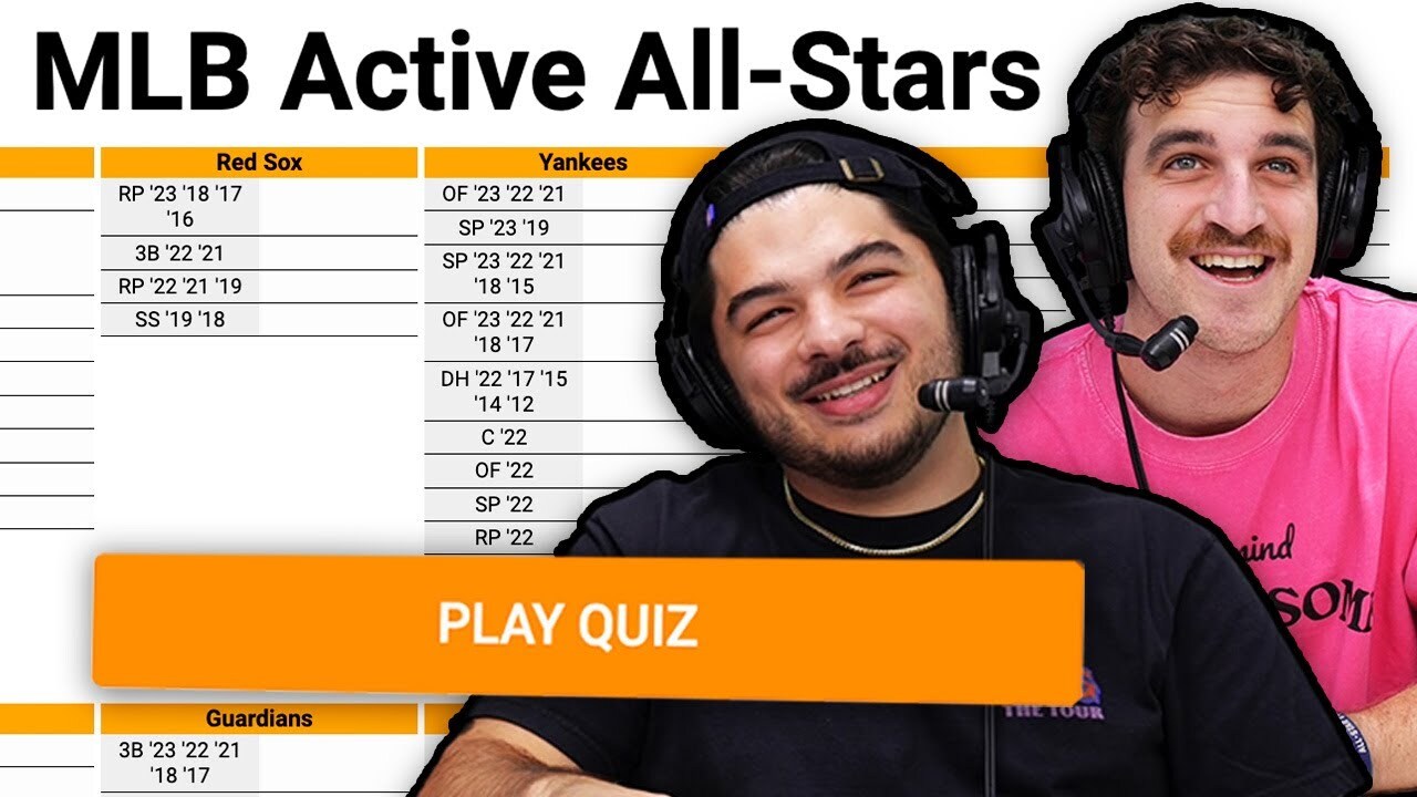 Video thumbnail for Can we name every active All Star? (MLB Sporcle)