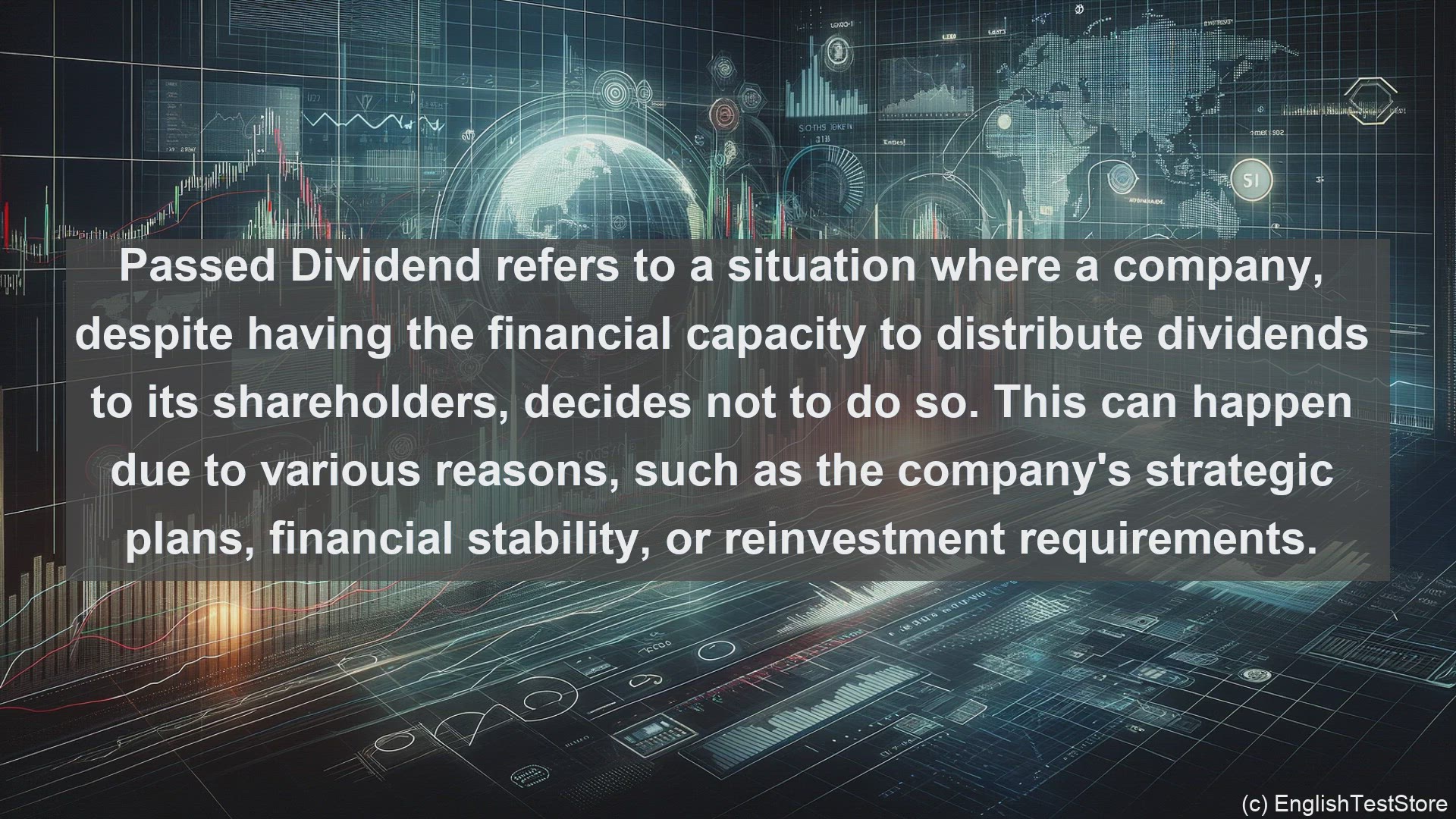 'Video thumbnail for Passed dividend in economics and finance'