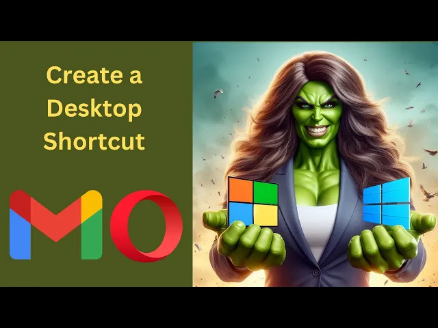'Video thumbnail for How to Create a Desktop Shortcut for Gmail in Windows 11 or 10 using Opera | GearUpWindows Tutorial'