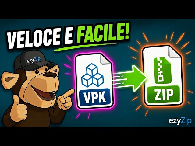 Video thumbnail for 📦 Come Convertire VPK in ZIP Online Gratuitamente | Senza Installazione di Software