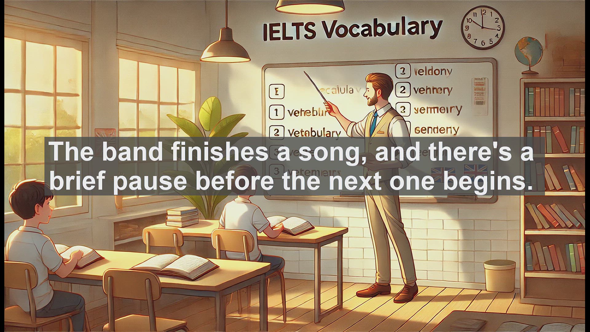'Video thumbnail for 2500 Must Know IELTS 6.5 Vocabulary - Understanding 'Interval': Boost Your IELTS Vocabulary'