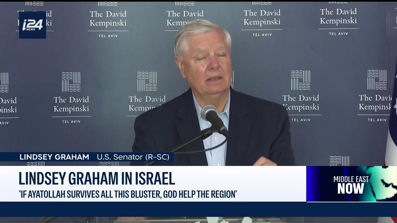Video thumbnail for WATCH: Lindsey Graham in Israel ahead of second round of Iran talks in Geneva