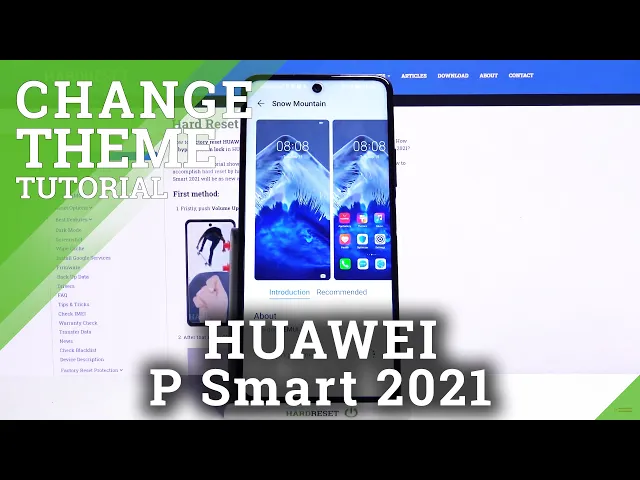 Video thumbnail for How to Change Device Theme in HUAWEI P Smart 2021 – Device Themes