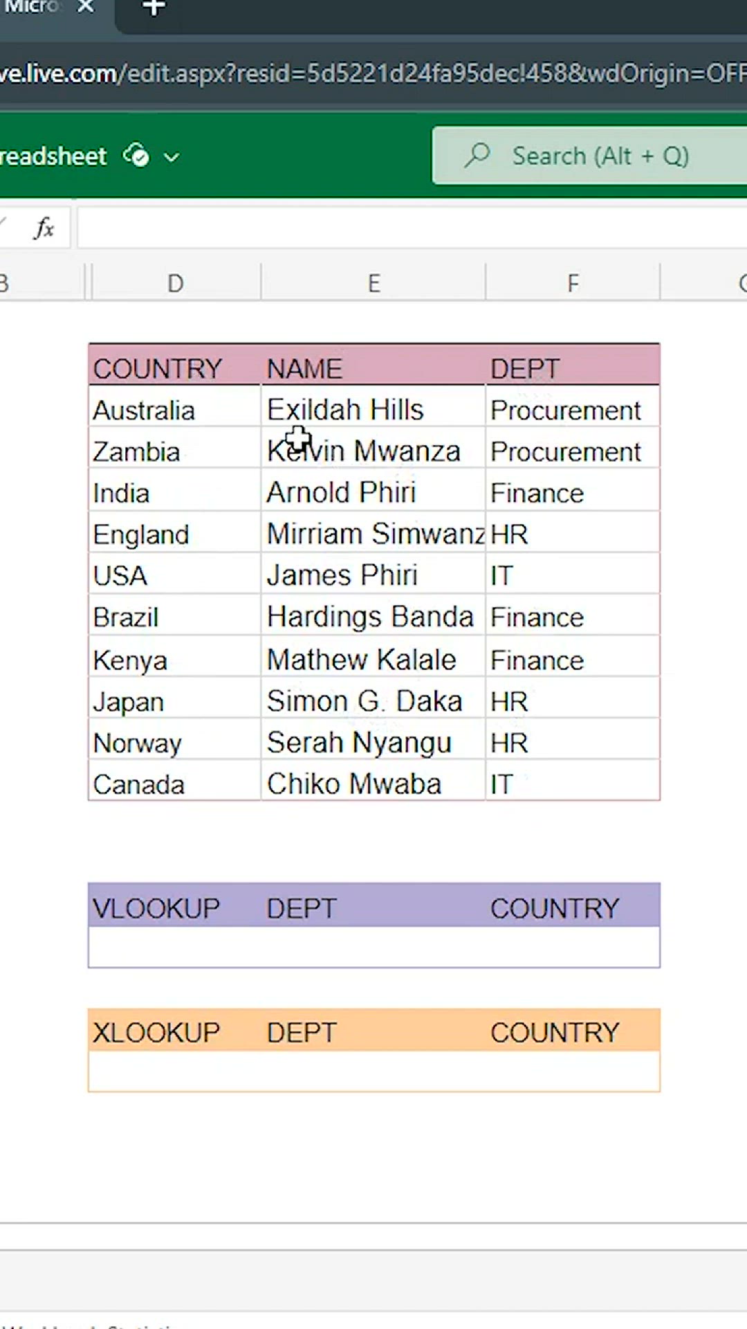 Video thumbnail for VLOOKUP vs XLOOKUP
