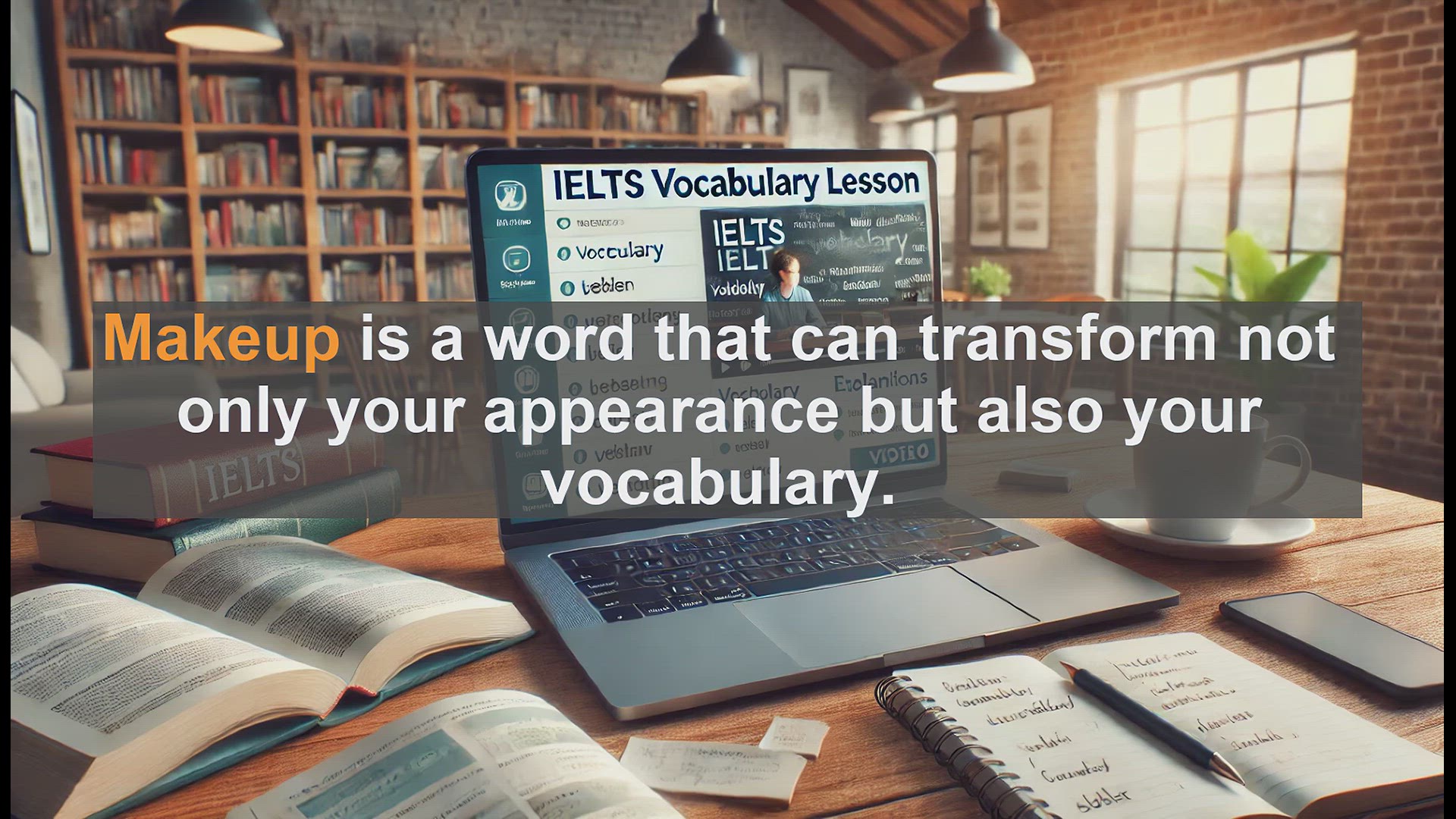 'Video thumbnail for 2000 Must Know IELTS 9.0 Vocabulary - Mastering 'Makeup' for IELTS: Meanings, Uses, and Common Mistakes'