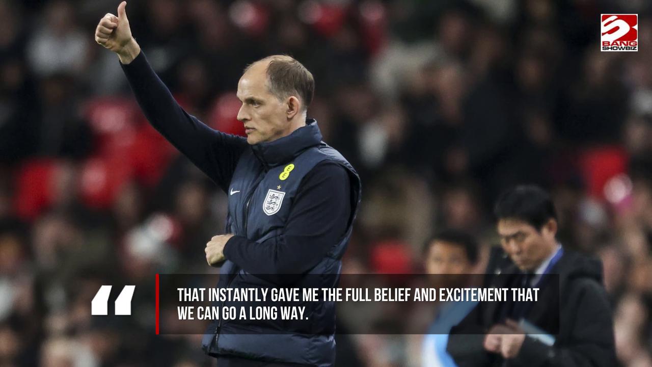 Video thumbnail for Thomas Tuchel expresses England squad's full belief that they can win the World Cup