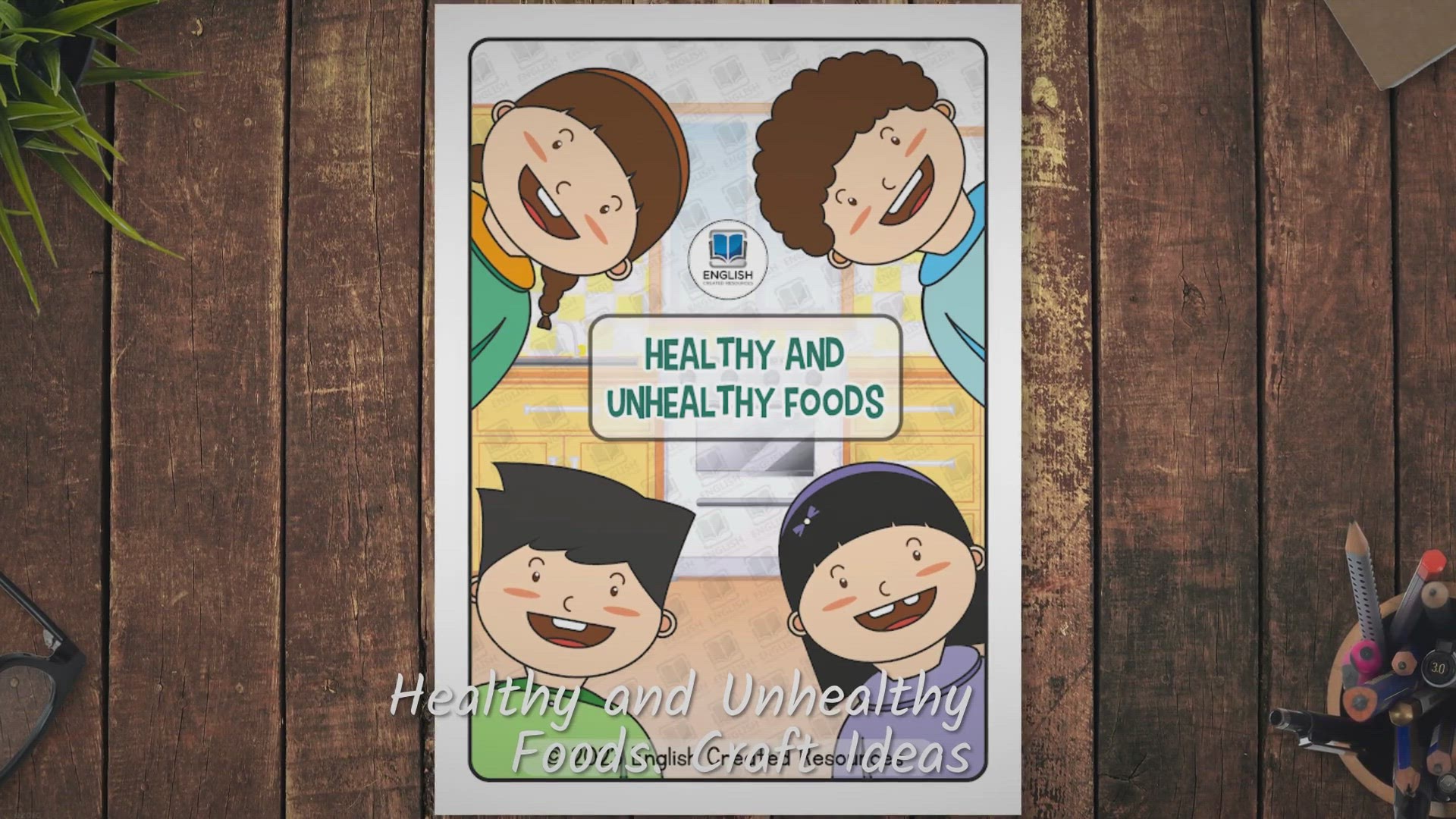 Video thumbnail for Healthy and Unhealthy Foods - English Created Resources