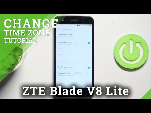Video thumbnail for How to Change Date and Time in ZTE Blade V8 Lite – Clock Format & Time Zone Options