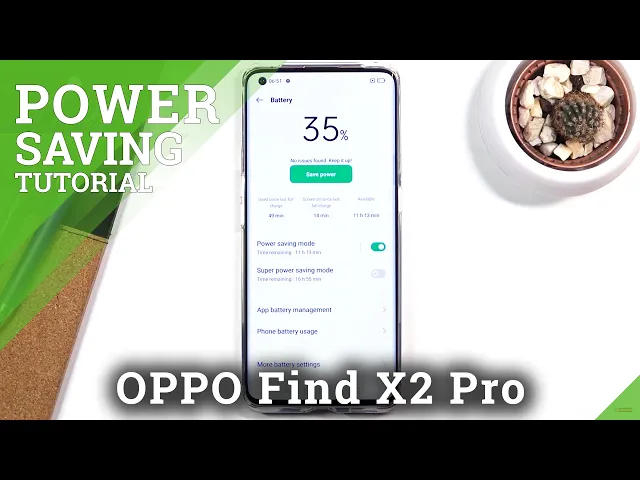 Video thumbnail for How to Enable Power Saving Mode in OPPO Find X2 Pro – Extend Battery Life