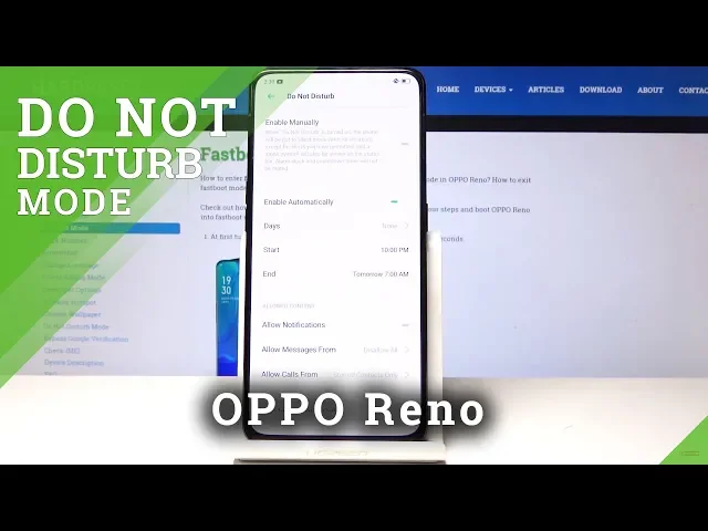 Video thumbnail for How to Enable Do Not Disturb Mode in OPPO Reno - Silent Mode